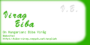 virag biba business card